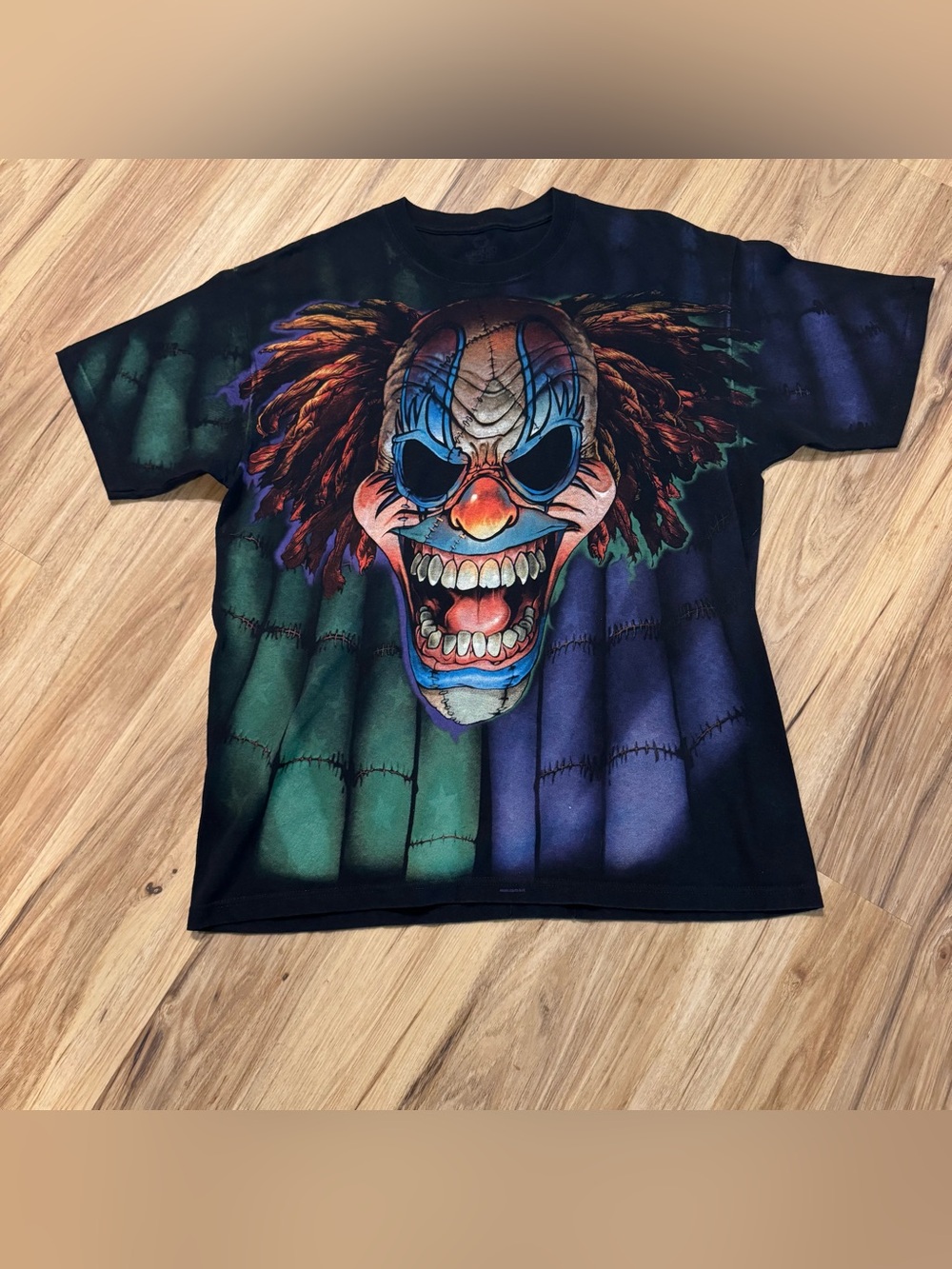 Vintage Liquid Blue y2k Evil Clown Joker T Shirt Men’s Size XL Retro Clean 90’s